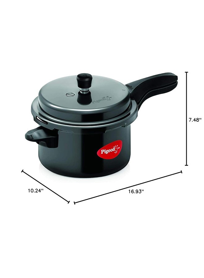 Pigeon Titanium Pressure Cooker 5 Litres | Hard Anodised | Outer Lid | Induction & Gas Compatible | Black - Image 3